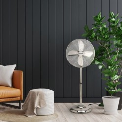 Ventilador Maurer de Pie 125 cm, de Alto Cromo