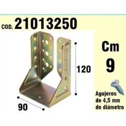 Soporte Para Madera Alas Interiores Bicromatado  90 mm,