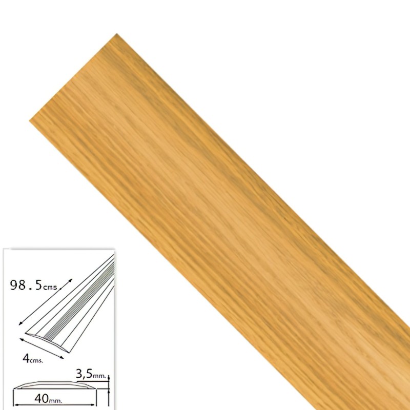 Tapajuntas Adhesivo Para Moquetas Metal Roble   98,5 cm,