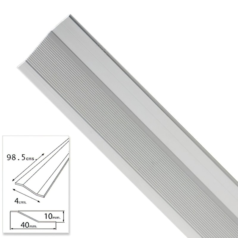Tapajuntas Adhesivo Para Ceramica Metal Plata   98,5 cm,