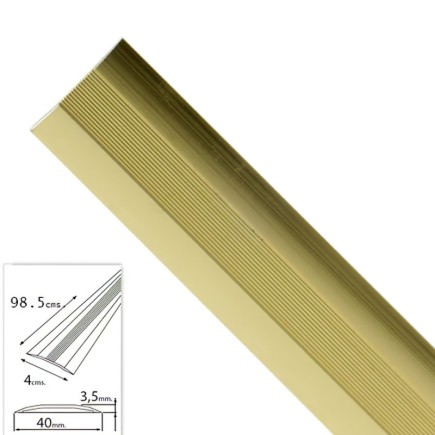 Tapajuntas Adhesivo Para Moquetas Metal Oro   98,5 cm,