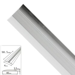 Tapajuntas Adhesivo Para Moquetas Metal Plata   98,5 cm,