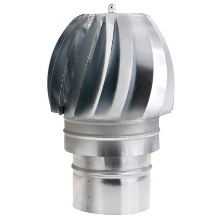 Wolfpack Sombrero Extractor Galvanizado para Estufa, Chimenea, Extracción de Humos, Para tubo Ø 120 mm,