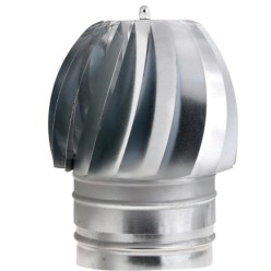 Wolfpack Sombrero Extractor Galvanizado para Estufa, Chimenea, Extracción de Humos, Para tubo Ø 200 mm,