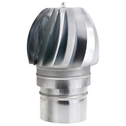 Wolfpack Sombrero Extractor Galvanizado para Estufa, Chimenea, Extracción de Humos, Para tubo Ø 150 mm,