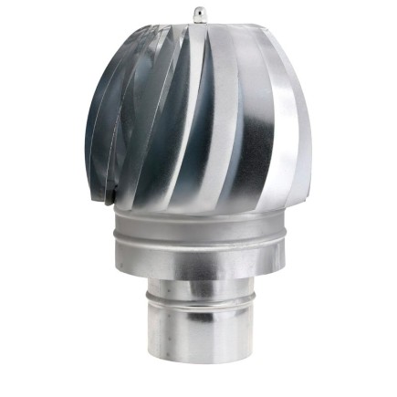 Wolfpack Sombrero Extractor Galvanizado para Estufa, Chimenea, Extracción de Humos, Para tubo Ø 100 mm,