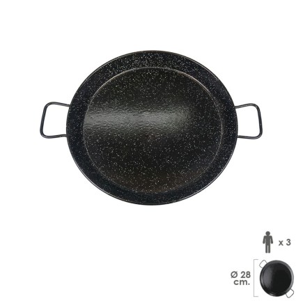 Paellera Valenciana Esmaltada   3 personas/ 28 cm,
