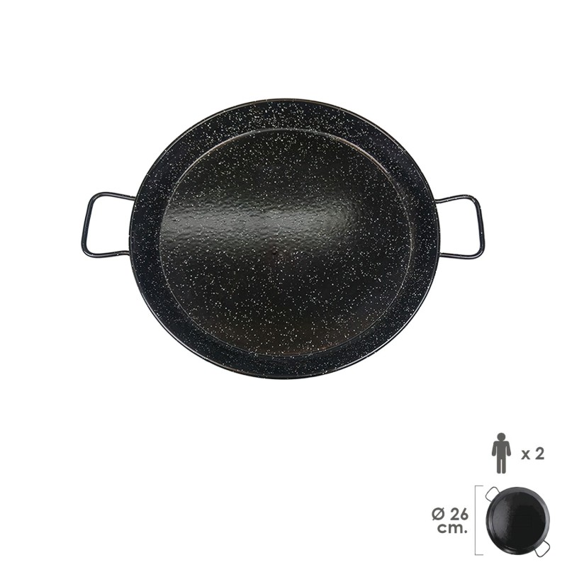 Paellera Valenciana Esmaltada   2 personas / 26 cm,