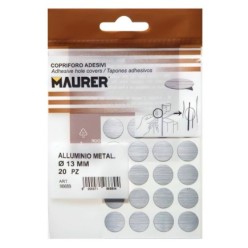 Tapatornillos Adhesivos Gris Metalizado, (Blister 20 unidades)