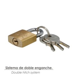 Candado Laton Arco Normal 20 mm,