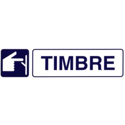 Rotulo Adhesivo 250x63 mm, Timbre
