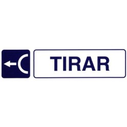 Rotulo Adhesivo 250x63 mm, Tirar