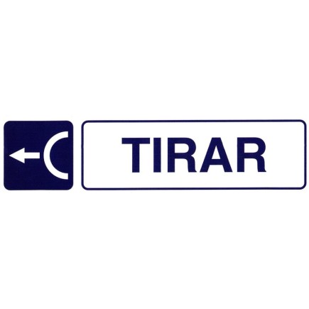 Rotulo Adhesivo 250x63 mm, Tirar