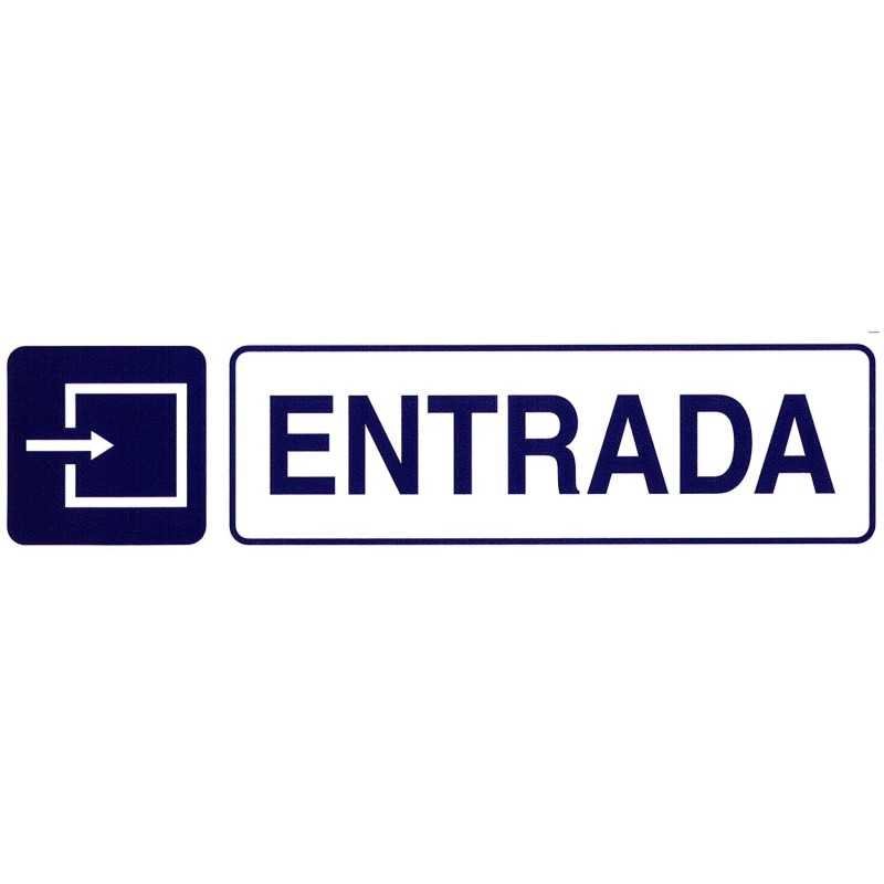 Rotulo Adhesivo 250x63 mm, Entrada