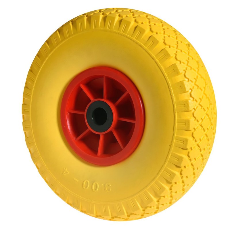 Rueda Carretilla Almacen / Sacos  Maciza Llanta Plástico  20 mm,