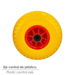 Rueda Carretilla Almacen / Sacos  Maciza Llanta Plástico  20 mm,