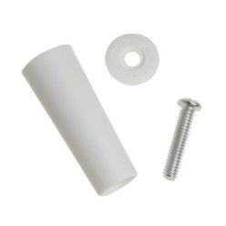 Tope Persiana Con Tornillo 60 mm, Blanco