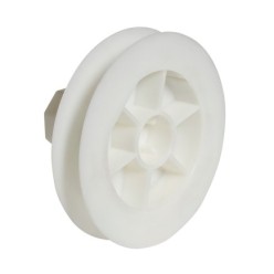 Disco Persiana Plastico Compacto para Rodamieto 120x40 mm,  Cinta 18 mm,