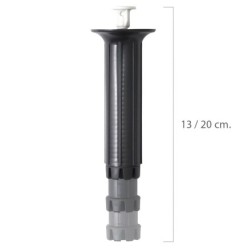 Pata Regulable Fija 13 / 20 cm, Negro