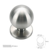 Pomo Puerta Esferico Color Inox Oryx al por Mayor | Almacén de Ferretería