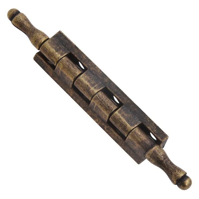 Bisagra Desmontable Con Pasador y Remate Oro Viejo 87 mm,