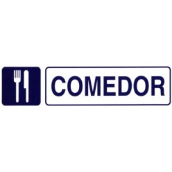 Rotulo Adhesivo 250x63 mm, Comedor
