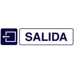 Rotulo Adhesivo 250x63 mm, Salida