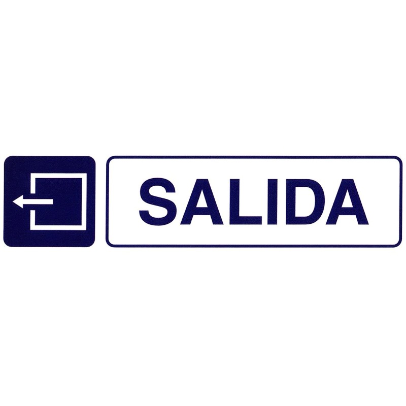 Rotulo Adhesivo 250x63 mm, Salida