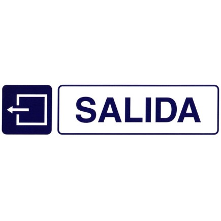 Rotulo Adhesivo 250x63 mm, Salida
