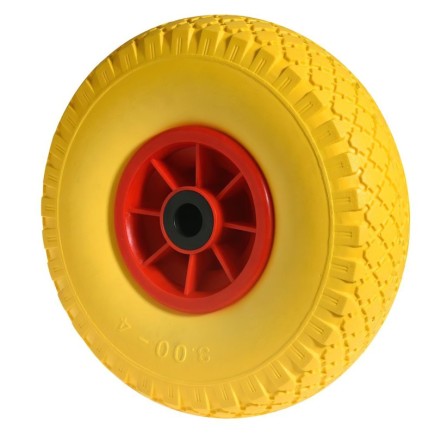 Rueda Carretilla Almacen / Sacos  Maciza Llanta Plástico  20 mm,