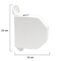Recogedor Persiana Abatible Blanco Cinta 22 mm,