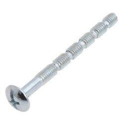 Tornillo Multicorte Para Tiradores M4x45 mm, (Caja 100 unidades), Zincado, Cortable a 20 / 25 / 30 / 35 / 40 mm,