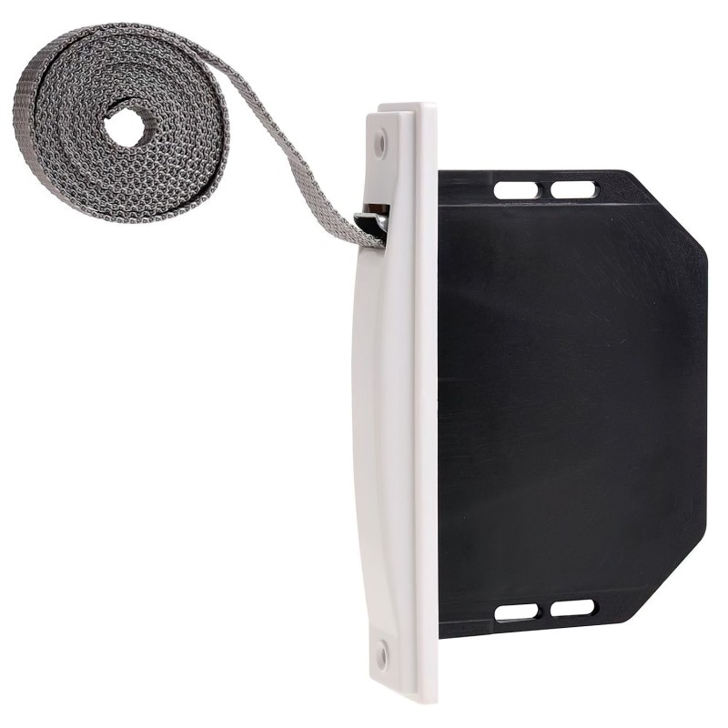 Recogedor Persiana Mini Blanco Cinta 18 mm, Empotrar Sin Pivotes