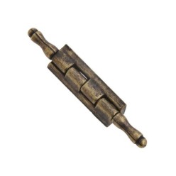 Bisagra Desmontable Con Pasador y Remate Oro Viejo 74 mm,