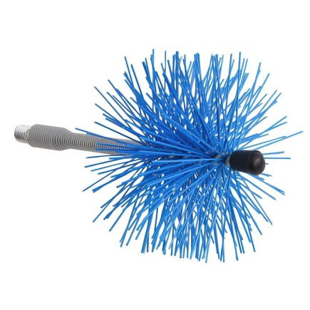 Deshollinador Cepillo Nylon Eje Flexible 120 mm,