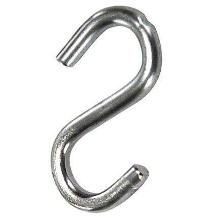 Gancho "S" Hierro Zincado  70 mm,   "Uso Doméstico"