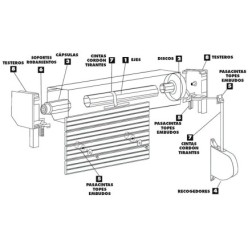 Recogedor Persiana Universal Blanco Cinta 20 mm,