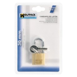 Candado Laton Arco Largo 30 mm,