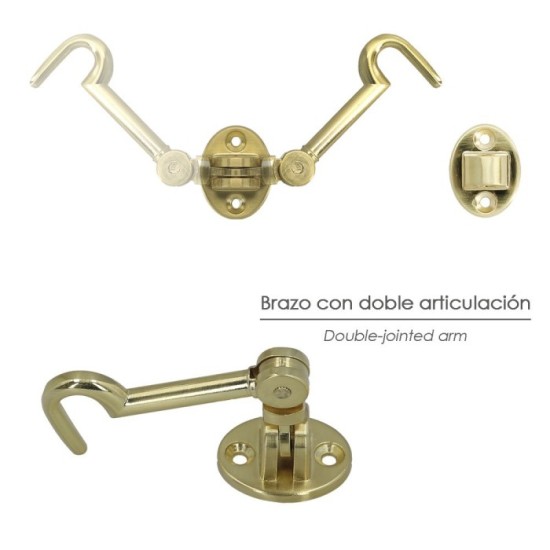 Aldabillas   Multiusos Reforzada Con Tornillos 100 Mm Latón Pulido al por Mayor | Almacén de Ferretería