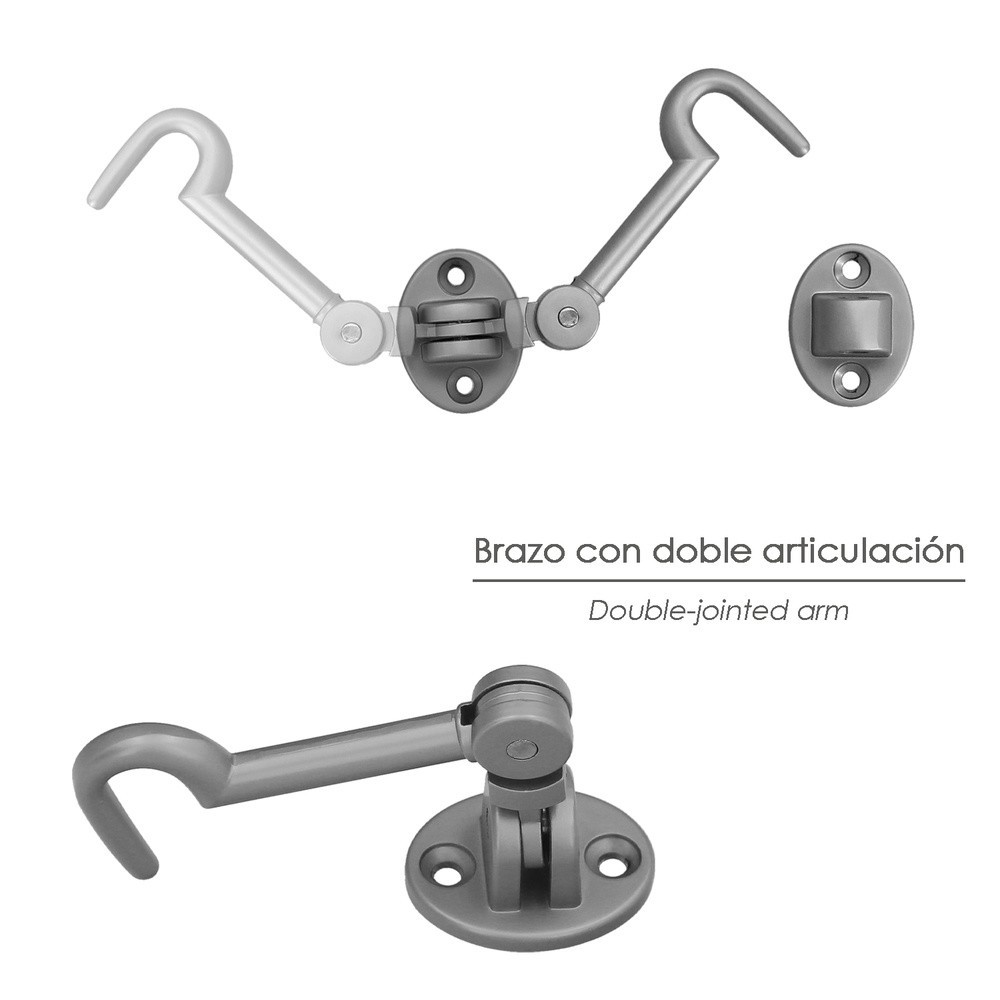 Aldabillas   Multiusos Reforzada Con Tornillos 100 Mm Latón Niquelado Mate al por Mayor | Almacén de Ferretería