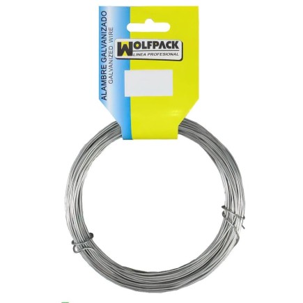 Alambre Galvanizado (Rollo 250 gramos / 40 metros) Nº 4/0,9 mm,