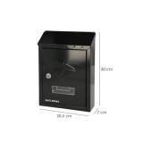 Buzon Exterior Residence 205 x 300 x 70 mm, Negro al por Mayor | Almacén de Ferretería