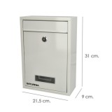 Buzon Square Blanco 26 x 9 x 31 (Alt,) cm, al por Mayor | Almacén de Ferretería