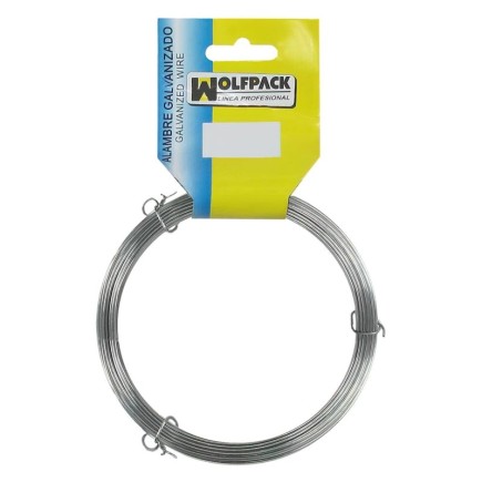 Alambre Galvanizado (Rollo 1000 gramos / 80 metros) Nº 8/1,3 mm,