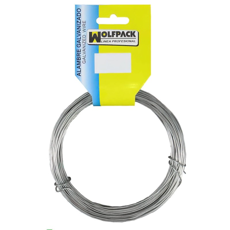 Alambre Galvanizado (Rollo 250 gramos / 10 metros) Nº12/1,8 mm,