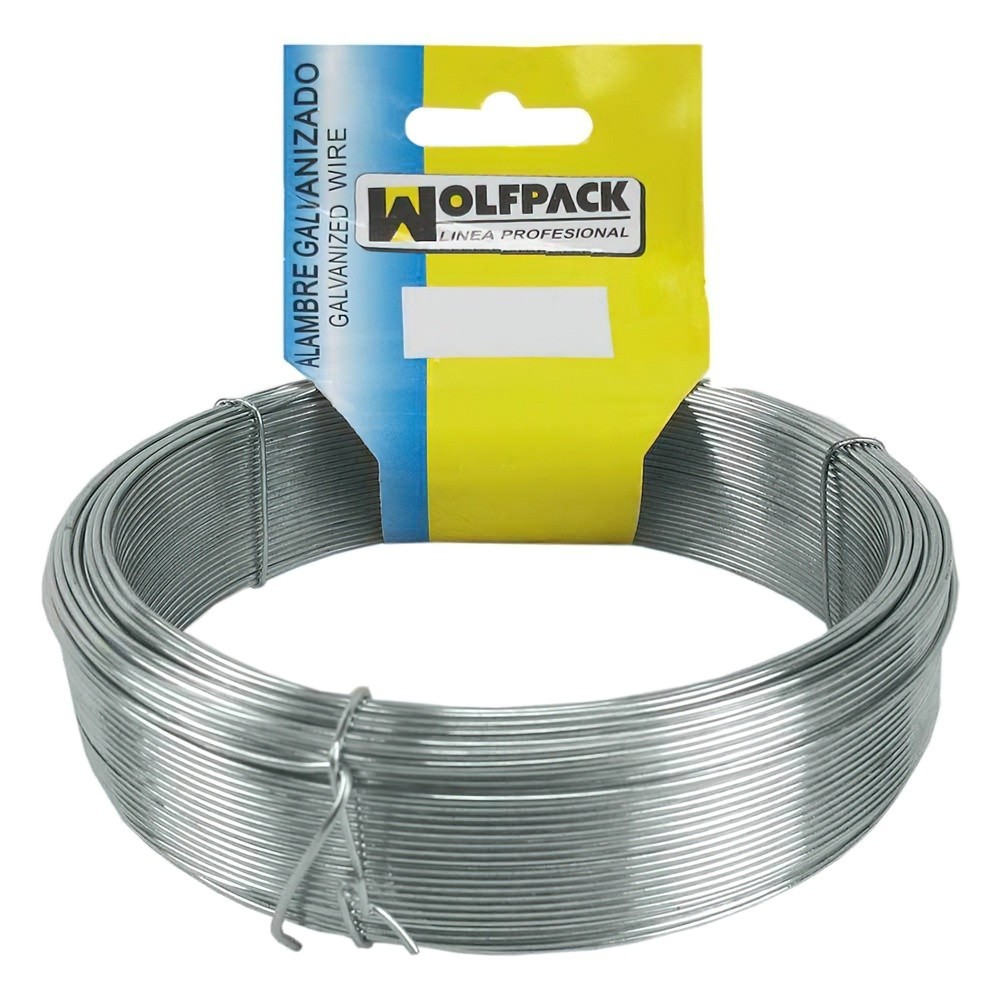 Alambre Galvanizado (Rollo 500 gramos / 40 metros) Nº 8/1,3 mm, al por Mayor | Almacén de Ferretería