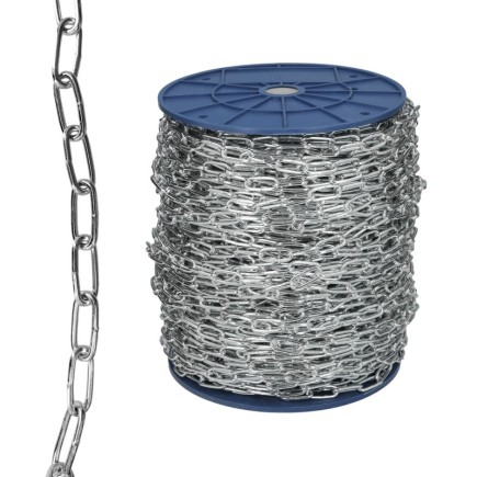 Cadena En Rollo Zincada 3 mm, (Rollo 125 metros)