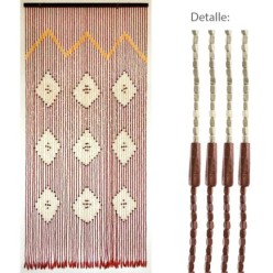 Cortina Puerta 56 Tiras Madera 90x200 cm,