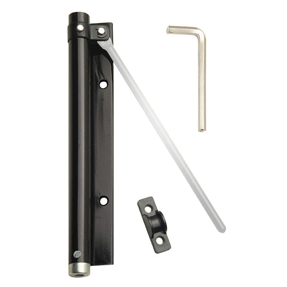 Muelle Puerta Wolfpack Aluminio Anodizado Negro (Blister 1 Pieza) al por Mayor | Almacén de Ferretería