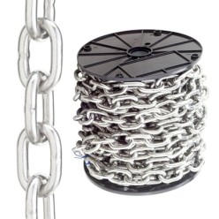 Cadena En Rollo Zincada 3 mm, (Rollo 125 metros)